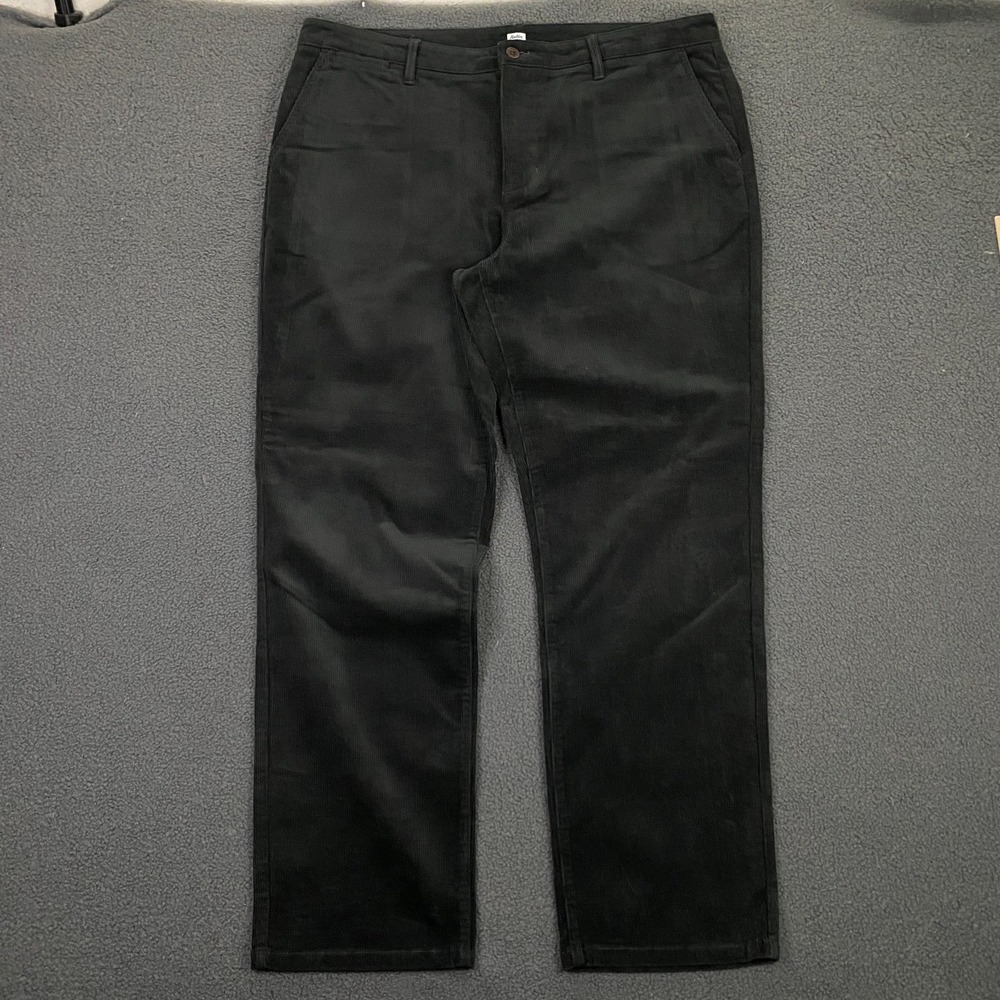Katin Corey Corduroy Pant Mens 40x32 Slim Straight Chino Black NEW